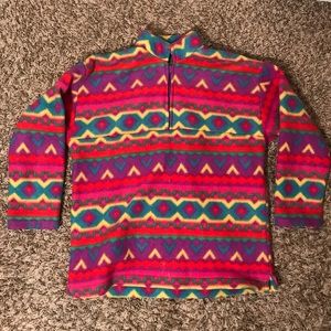 Children's Multi-Color Fleece Pullover Jacket